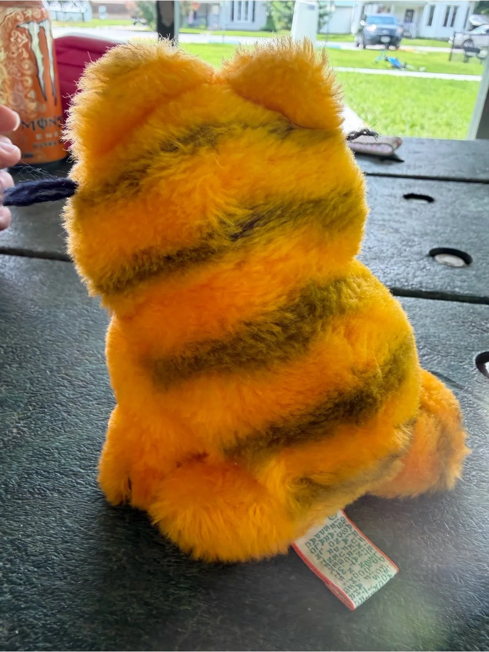 1981 Dakin Vintage Jim Davis Garfield beanie setting stuffed plush